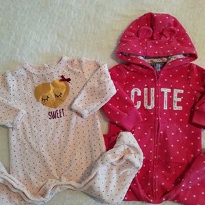 Carter's Winter Longsleeve onesies